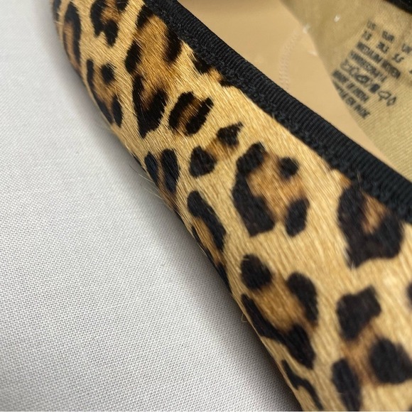 Hush Puppies‎ Leopard Calf Hair Tassel Flats Pointed Toe Women's 7.5 New - Picture 5 of 7